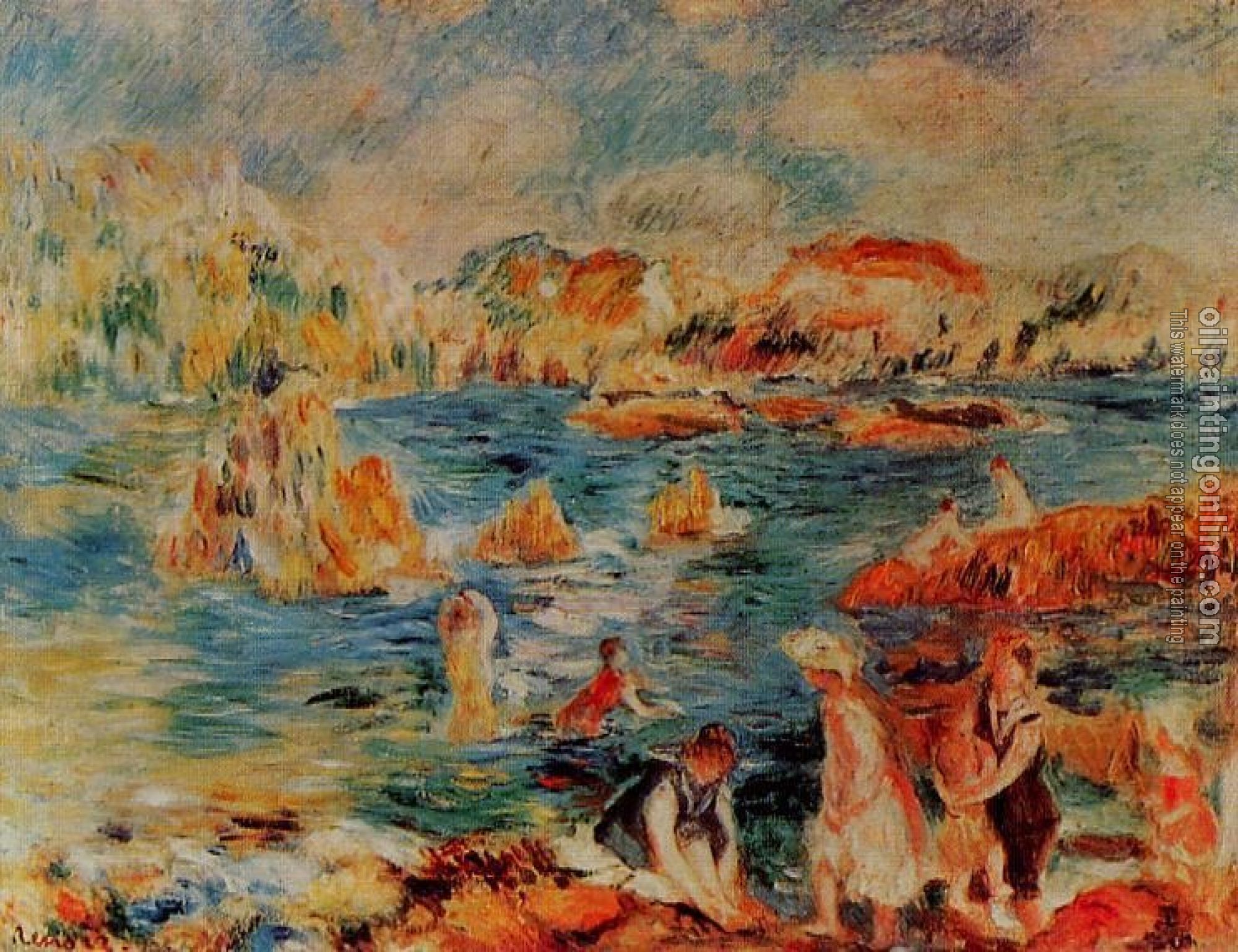 Renoir, Pierre Auguste - The Bech at Gurnsey